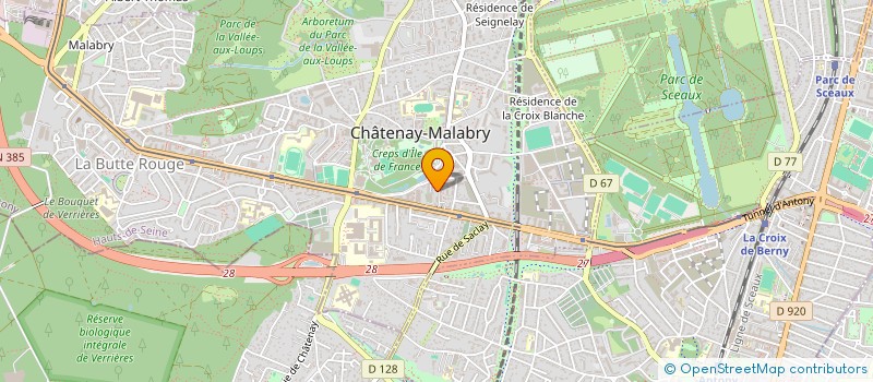 localisation de l'entreprise TEN'DANSE à CHATENAY-MALABRY