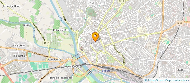 localisation de l'entreprise TEN'DANSE  BEZIERS