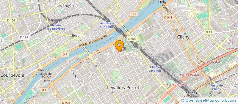 localisation de l'entreprise TEN ELEVEN à LEVALLOIS-PERRET