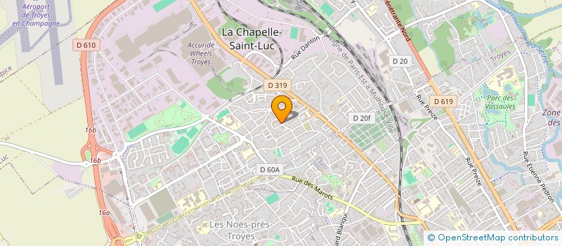 localisation de l'entreprise TEN MARKET 10 à LA CHAPELLE-SAINT-LUC