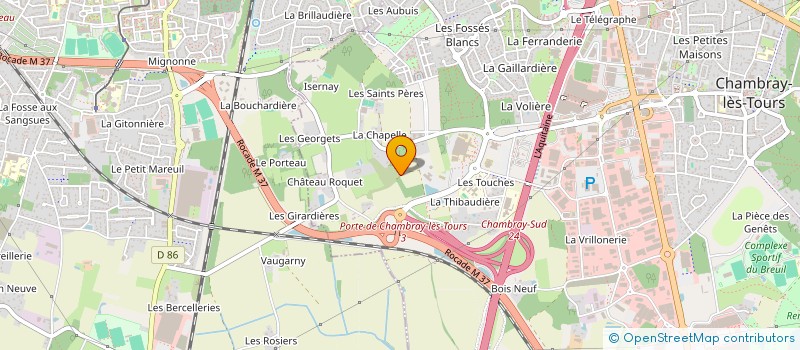 localisation de l'entreprise TENACE JAGER à CHAMBRAY-LES-TOURS