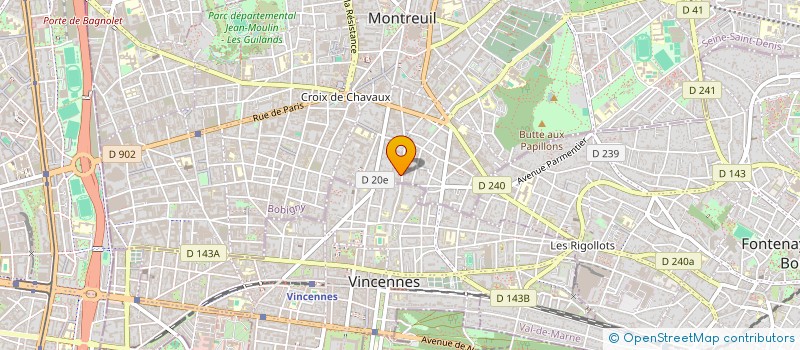 localisation de l'entreprise TENAK à MONTREUIL