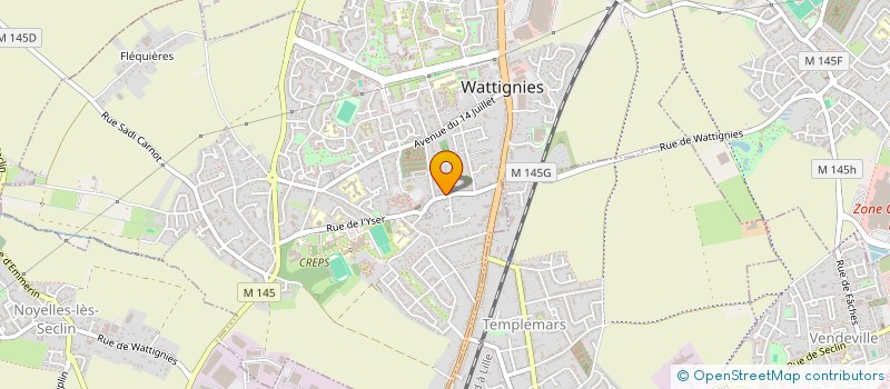 localisation de l'entreprise TENBAD  WATTIGNIES