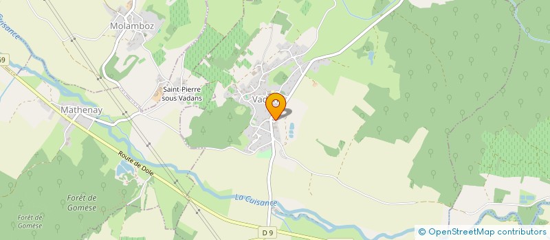 localisation de l'entreprise TENC  VADANS