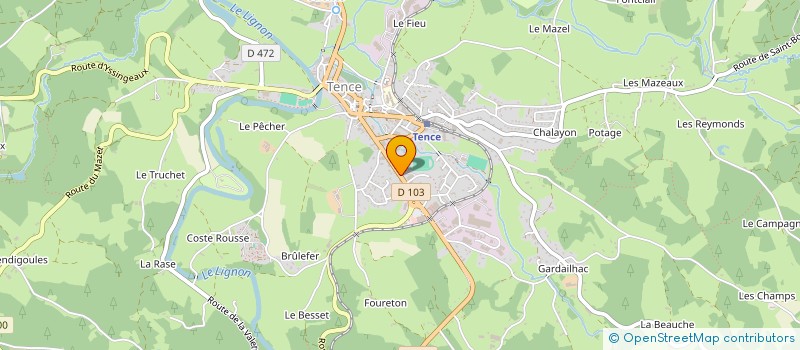 localisation de l'entreprise TENCE AUTO SERVICES  TENCE