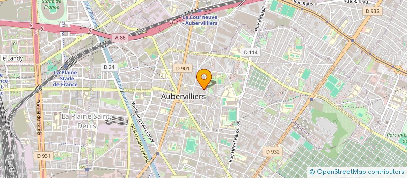 localisation de l'entreprise TEND à AUBERVILLIERS