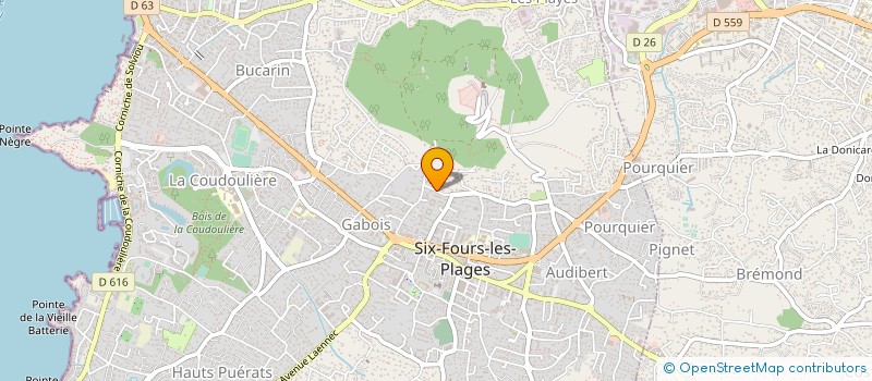localisation de l'entreprise TEND'M ARCHITECTURE à SIX-FOURS-LES-PLAGES