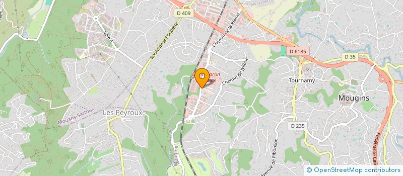 localisation de l'entreprise TENDANCE à MOUGINS