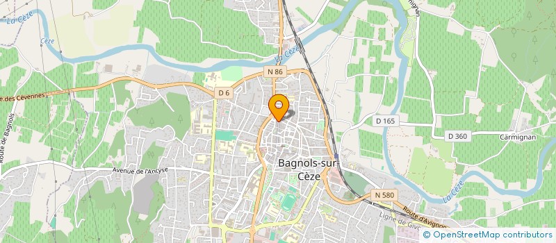 localisation de l'entreprise TENDANCE B à BAGNOLS-SUR-CEZE