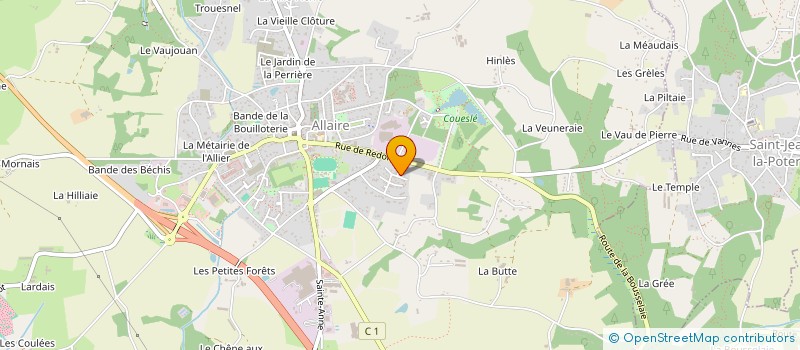 localisation de l'entreprise TENDANCE BOIS CONSTRUCTION à ALLAIRE