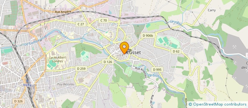 localisation de l'entreprise TENDANCE COIF' à CUSSET