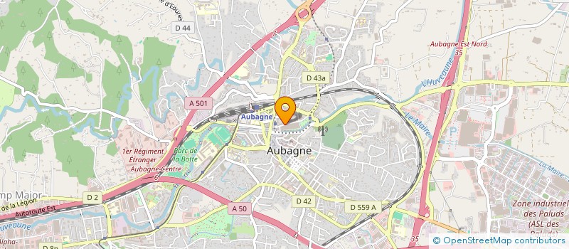 localisation de l'entreprise TENDANCE COIFFURE 2  AUBAGNE