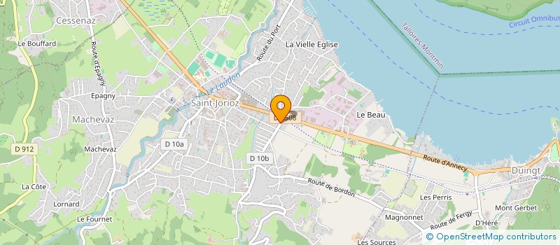 localisation de l'entreprise TENDANCE COIFFURE à SAINT-JORIOZ