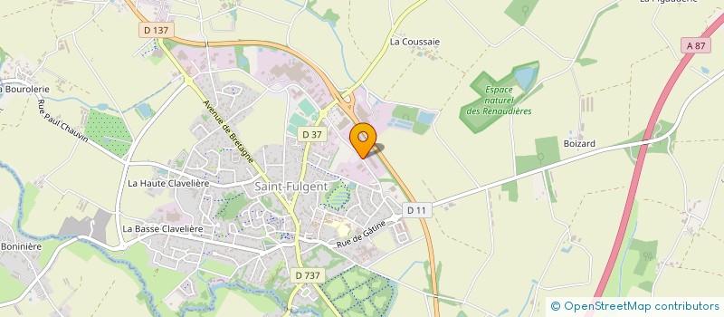 localisation de l'entreprise TENDANCE CREATIVE  SAINT-FULGENT