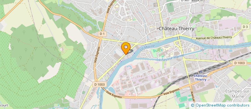 localisation de l'entreprise TENDANCE D'ASIE à CHATEAU-THIERRY