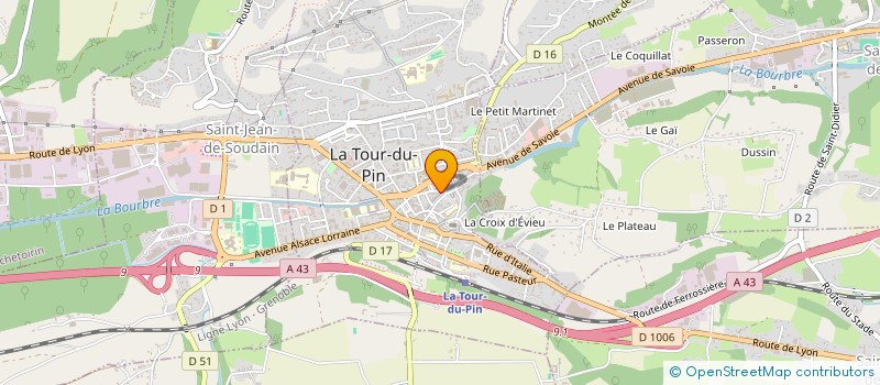 localisation de l'entreprise TENDANCE D'KO  LA TOUR-DU-PIN