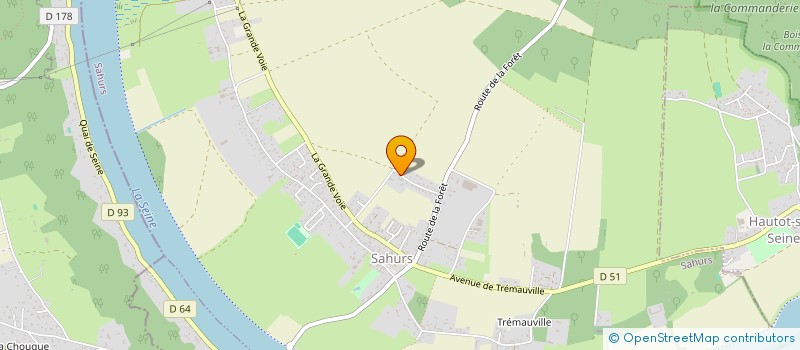 localisation de l'entreprise TENDANCE DECO  SAHURS