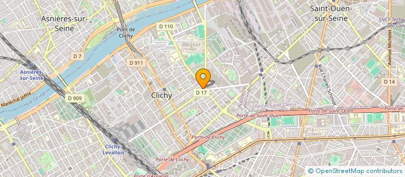 localisation de l'entreprise TENDANCE DEUX à CLICHY