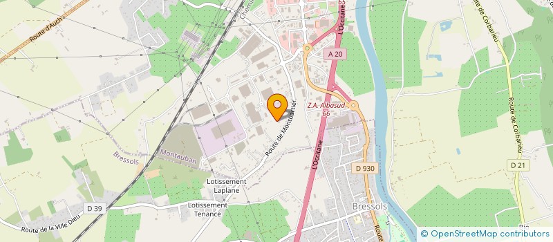 localisation de l'entreprise TENDANCE DIFFUSION à MONTAUBAN