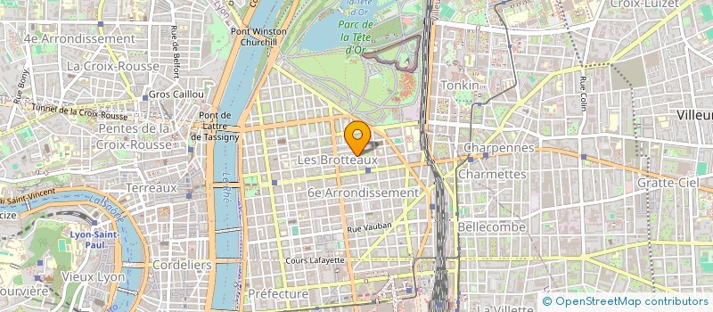 localisation de l'entreprise TENDANCE ET CREATION à LYON