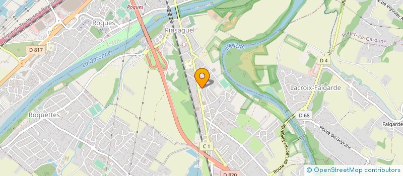 localisation de l'entreprise TENDANCE FLAMME  PINSAGUEL