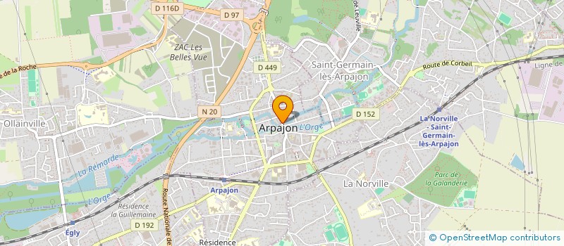 localisation de l'entreprise TENDANCE & GOURMANDISES à ARPAJON