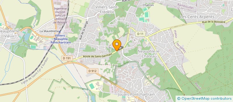 localisation de l'entreprise TENDANCE & HABITAT  VILLIERS-SAINT-FREDERIC