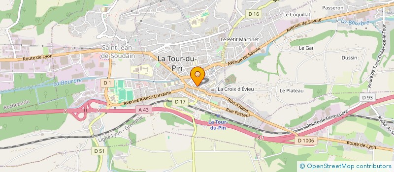 localisation de l'entreprise TENDANCE HOM à LA TOUR-DU-PIN