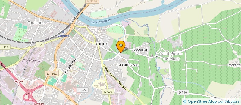 localisation de l'entreprise TENDANCE IMMO  LANGON