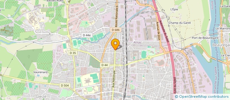 localisation de l'entreprise TENDANCE IMMOBILIER CONSEILS à VILLEFRANCHE-SUR-SAONE