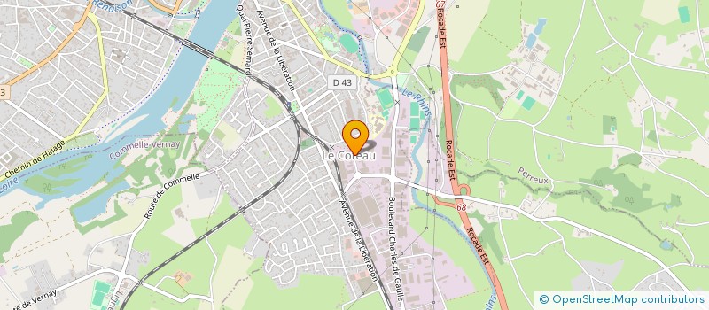 localisation de l'entreprise TENDANCE LOG  LE COTEAU