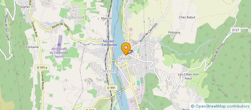 localisation de l'entreprise TENDANCE MARIAGE  SEYSSEL