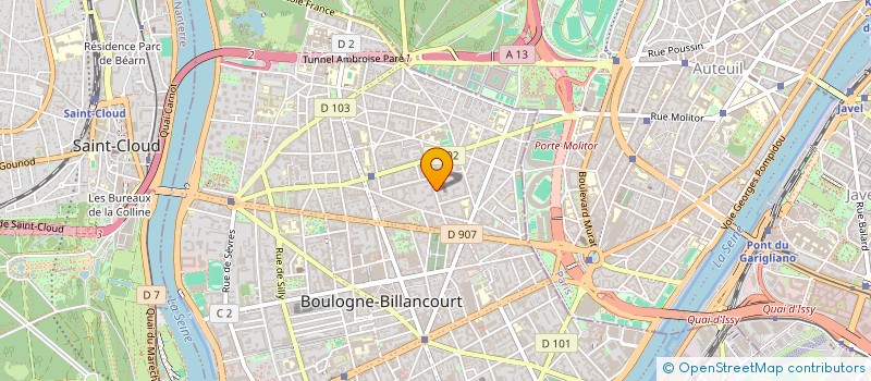 localisation de l'entreprise TENDANCE MEDIA à BOULOGNE-BILLANCOURT
