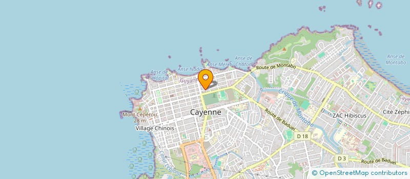 localisation de l'entreprise TENDANCE MOBILE GUYANE  CAYENNE