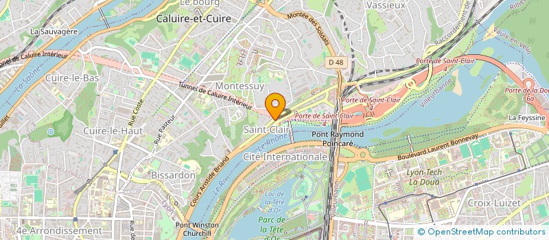 localisation de l'entreprise TENDANCE OUVERTURES à CALUIRE-ET-CUIRE