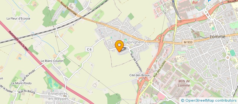 localisation de l'entreprise TENDANCE PEINTURES à LILLE