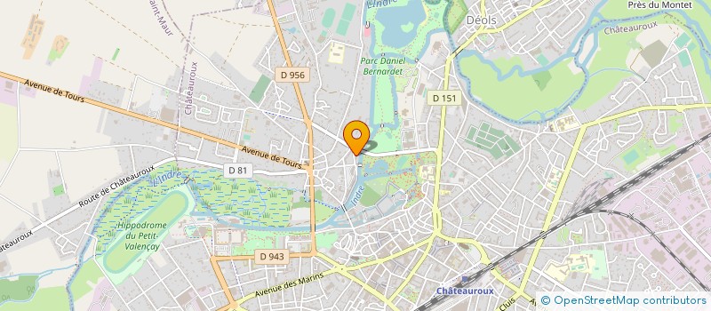 localisation de l'entreprise TENDANCE QUEST à CHATEAUROUX