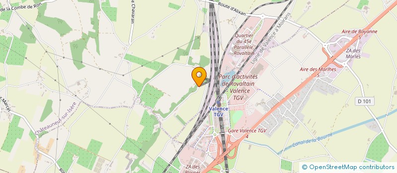 localisation de l'entreprise TENDANCE & RENOVATION  CHATEAUNEUF-SUR-ISERE