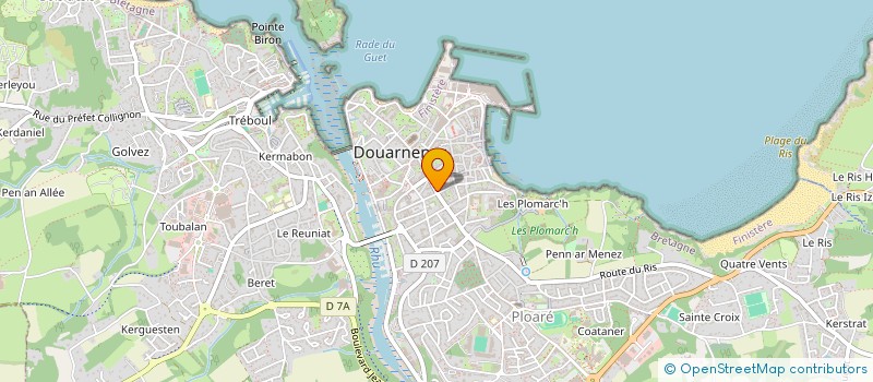 localisation de l'entreprise TENDANCE & SMOKE à DOUARNENEZ