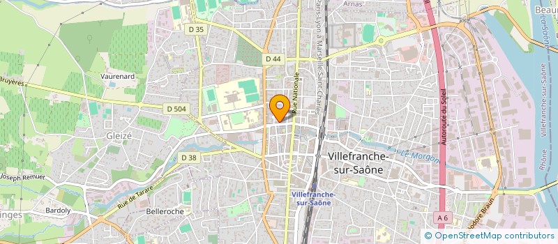 localisation de l'entreprise TENDANCES  VILLEFRANCHE-SUR-SAONE