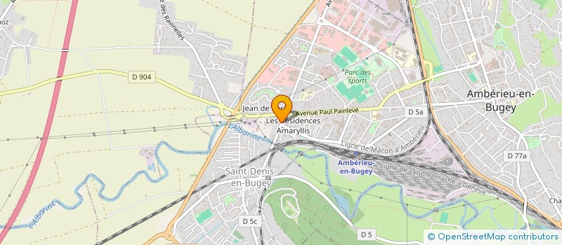 localisation de l'entreprise TENDANCES à AMBERIEU-EN-BUGEY