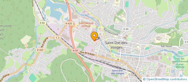 localisation de l'entreprise TENDANCES BOIS ENERGIES à SAINT-DIE-DES-VOSGES