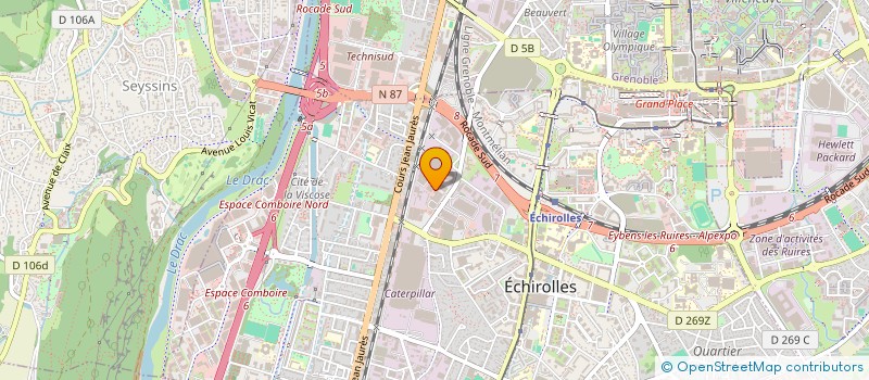 localisation de l'entreprise TENDANCES-DESIGN MEUBLES & DECORATIONS à ECHIROLLES