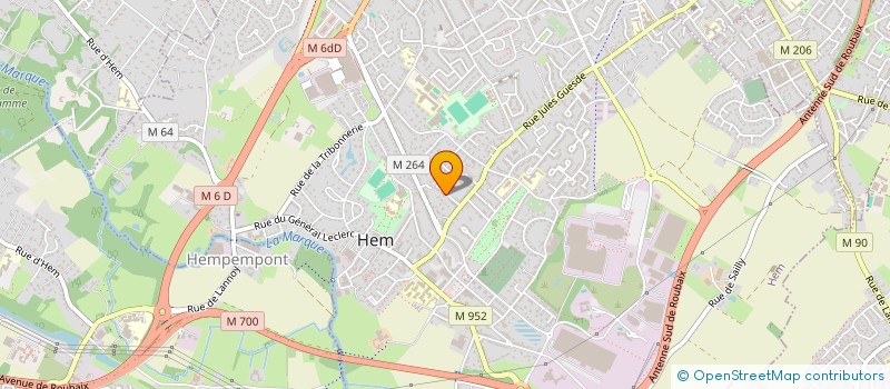 localisation de l'entreprise TENDANCES & ELEGANCE  HEM