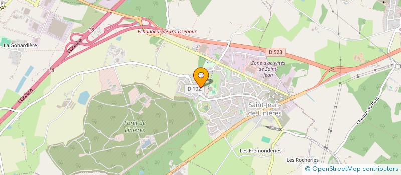 localisation de l'entreprise TENDANCES ET COULEURS à SAINT-LEGER-DE-LINIERES