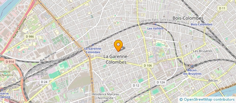 localisation de l'entreprise TENDANCES MATIERES & FINITIONS à LA GARENNE-COLOMBES