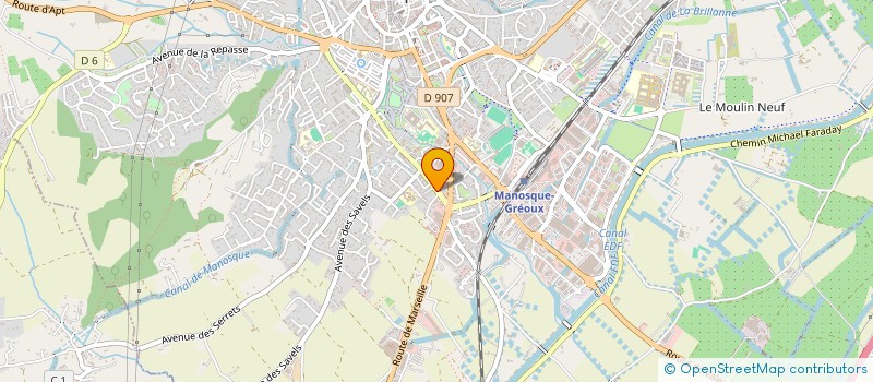 localisation de l'entreprise TENDANCES MEUBLES ET JARDINS à MANOSQUE