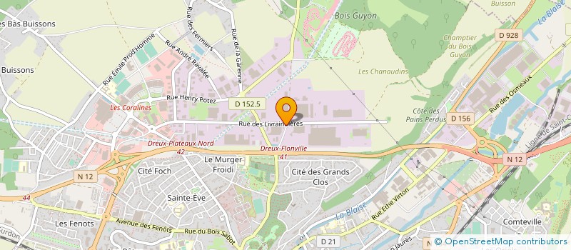 localisation de l'entreprise TENDENCE TRANSPORTS à DREUX