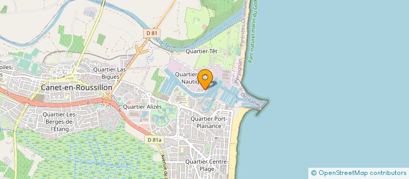 localisation de l'entreprise TENDERLIFT à CANET-EN-ROUSSILLON