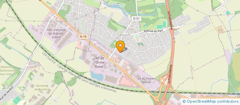 localisation de l'entreprise TENDOSSA  SERVON